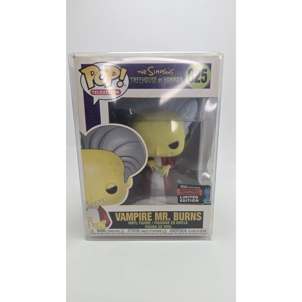 Funko Pop!The Simpsons Treehouse Of Horror- Vampire Mr. Burns #825 W/case read d